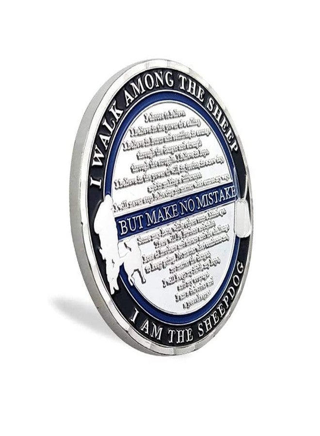 Glamtune Thin Blue Line Police Officer Challenge Coin Law Enforcement Coin - Image 3